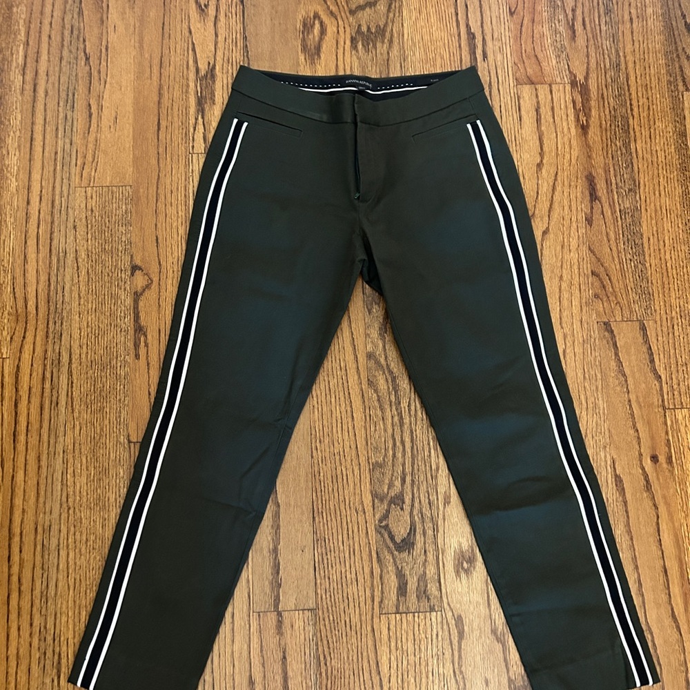 Banana Republic Olive Pants with White Accents